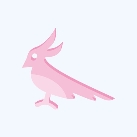 Icon Cockatoo. related to Domestic Animals symbol. simple design editable. simple illustrationのイラスト素材