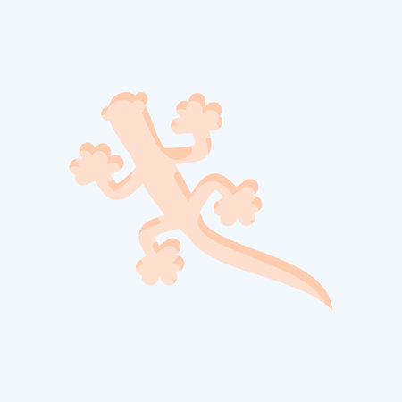 Icon Gecko. related to Domestic Animals symbol. simple design editable. simple illustrationのイラスト素材