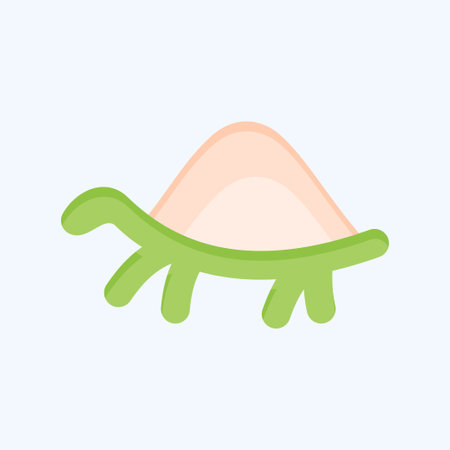Icon Turtle. related to Domestic Animals symbol. simple design editable. simple illustrationのイラスト素材