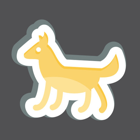 Icon Dog. related to Domestic Animals symbol. simple design editable. simple illustrationのイラスト素材
