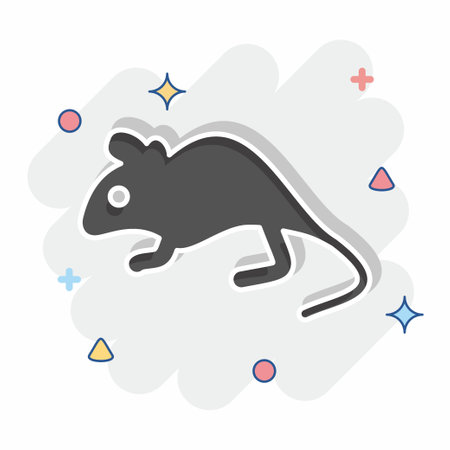 Icon Mouse. related to Domestic Animals symbol. simple design editable. simple illustrationのイラスト素材
