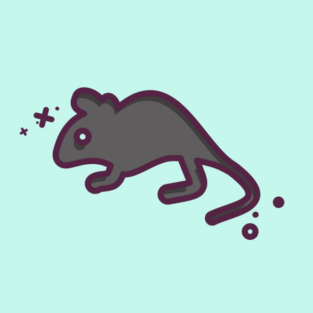 Icon Mouse. related to Domestic Animals symbol. simple design editable. simple illustrationのイラスト素材