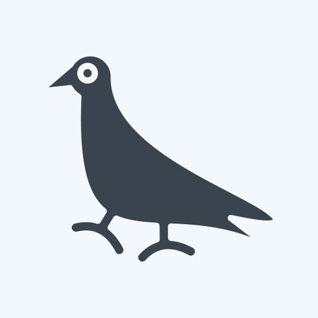Icon Pigeon. related to Domestic Animals symbol. simple design editable. simple illustrationのイラスト素材