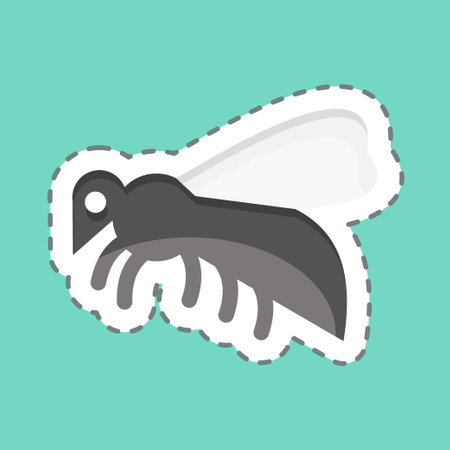 Icon Bee. related to Domestic Animals symbol. simple design editable. simple illustrationのイラスト素材
