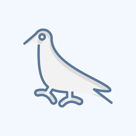 Icon Pigeon. related to Domestic Animals symbol. simple design editable. simple illustrationのイラスト素材