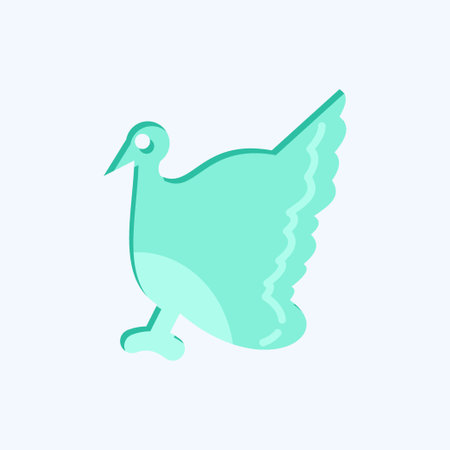 Icon Turkey. related to Domestic Animals symbol. simple design editable. simple illustrationのイラスト素材