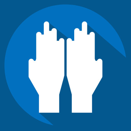 Icon Dua. related to Eid Al Fitr symbol. islamic. ramadhan. simple illustrationのイラスト素材