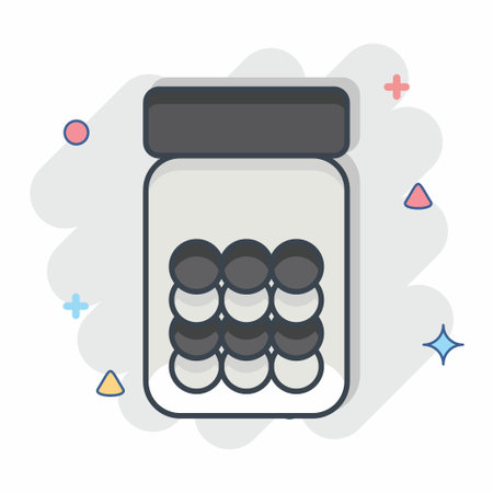 Icon Laddu. related to Eid Al Fitr symbol. islamic. ramadhan. simple illustrationのイラスト素材