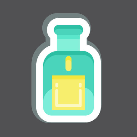 Icon Perfume. related to Eid Al Fitr symbol. islamic. ramadhan. simple illustrationのイラスト素材