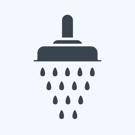 Icon Shower. related to Eid Al Fitr symbol. islamic. ramadhan. simple illustrationのイラスト素材