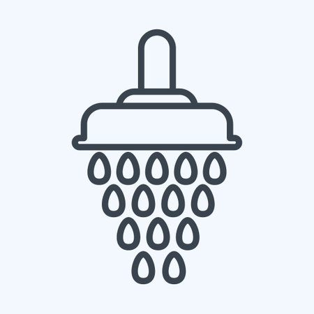 Icon Shower. related to Eid Al Fitr symbol. islamic. ramadhan. simple illustrationのイラスト素材