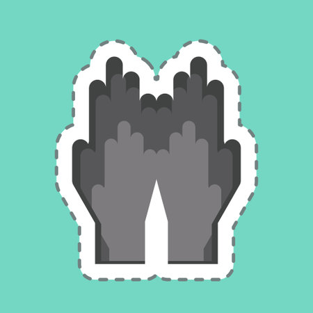 Icon Dua. related to Eid Al Fitr symbol. islamic. ramadhan. simple illustrationのイラスト素材