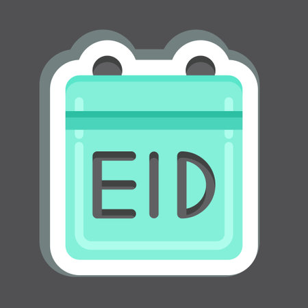 Icon Calendar. related to Eid Al Fitr symbol. islamic. ramadhan. simple illustrationのイラスト素材