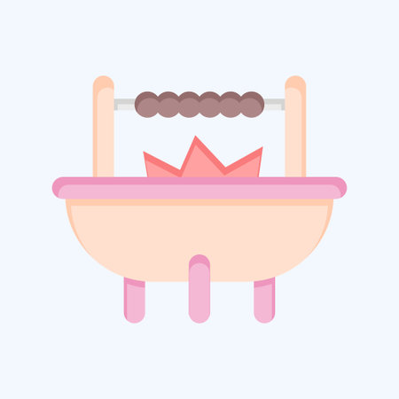 Icon Barbeque. related to Eid Al Adha symbol. Flat Style. simple design editable. simple illustrationのイラスト素材