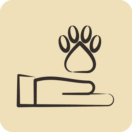 Icon Animal Shelter. related to Volunteering symbol. glyph style. Help and support. friendshipのイラスト素材