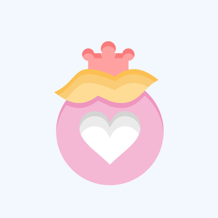 Icon Gift 2. related to Decoration symbol. flat style. simple design editable. simple illustrationのイラスト素材