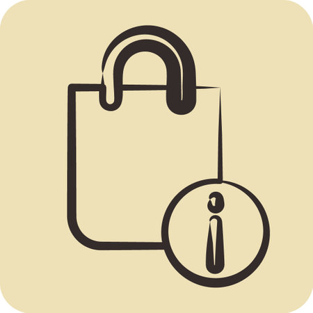 Icon Info. related to Contactless symbol. glyph style. simple design editable. simple illustrationのイラスト素材