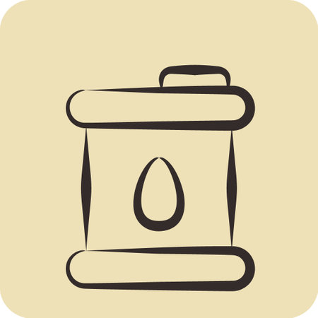 Icon Oil. related to Car Service symbol. Glyph Style. repairin. engine. simple illustrationのイラスト素材