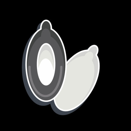 Icon Ootes. related to Eid Al Adha symbol. Glossy Style. simple design editable. simple illustrationのイラスト素材