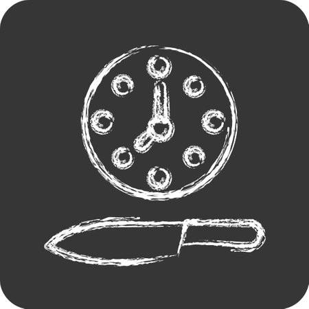 Icon Sacrifice. related to Eid Al Adha symbol. Chalk Style. simple design editable. simple illustrationのイラスト素材