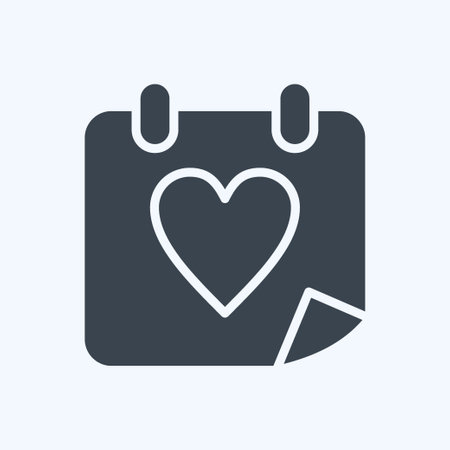 Icon Wedding Day. related to Decoration symbol. glyph style. simple design editable. simple illustrationのイラスト素材