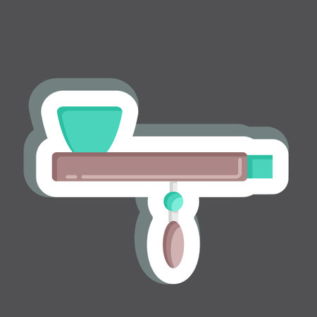 Sticker Pipe. related to American Indigenous symbol. simple design editableのイラスト素材