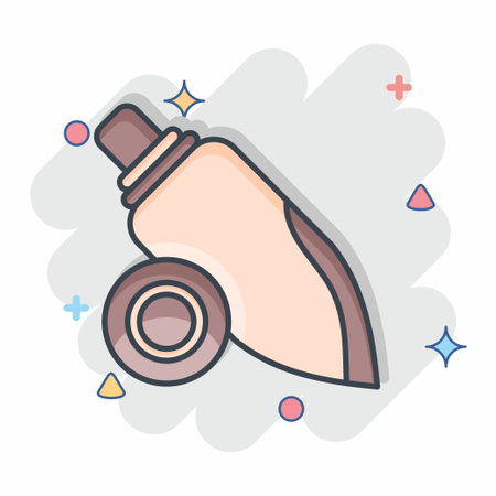 Icon Shellfish. related to Hawaii symbol. comic style. simple design editable. vectorのイラスト素材