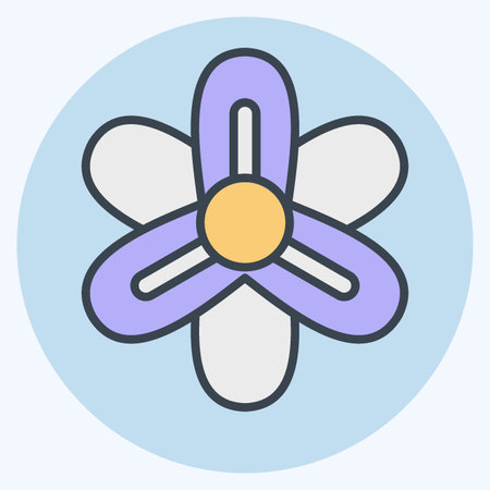 Icon Hyacinth. related to Flowers symbol. color mate style. simple design editable. simple illustrationのイラスト素材