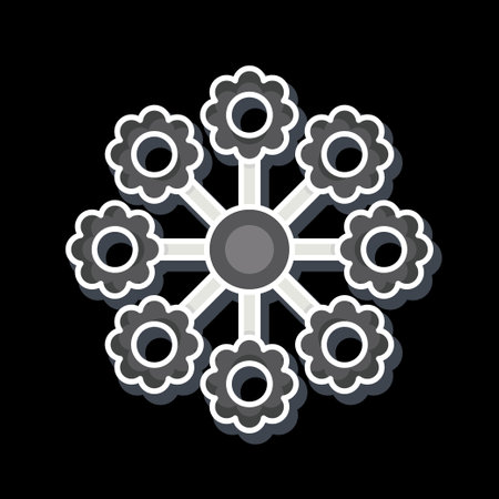 Icon Lantanas. related to Flowers symbol. glossy style. simple design editable. simple illustrationのイラスト素材