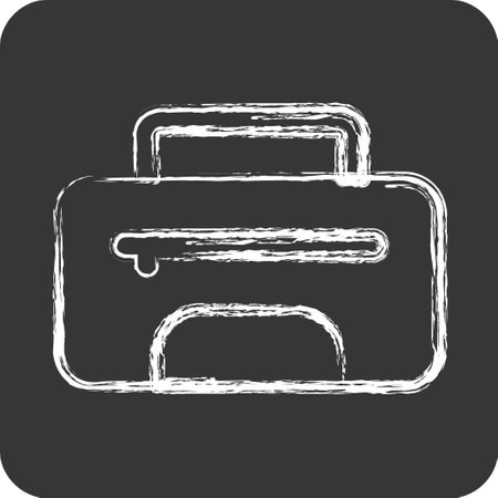 Icon Bag. related to Combat Sport symbol. chalk Style. simple design editable.boxingのイラスト素材