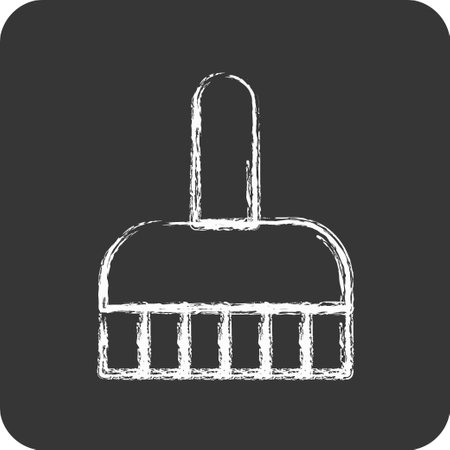 Icon Cleaning Brush. suitable for Kids symbol. chalk Style. simple design editable. design template vectorのイラスト素材