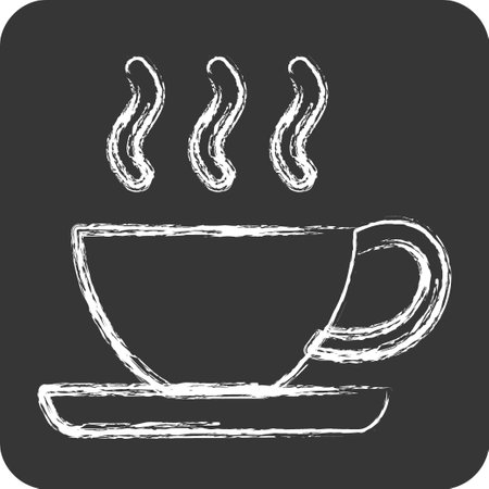 Icon Espresso. suitable for education symbol. chalk Style. simple design editable. design templateのイラスト素材
