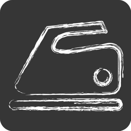 Icon Iron. suitable for education symbol. chalk Style. simple design editable. design template vectorのイラスト素材