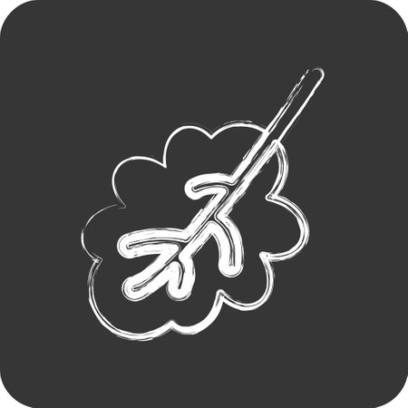 Icon Oak Leaf. related to Flora symbol. chalk Style. simple illustration. plant. Oak. leaf. roseのイラスト素材