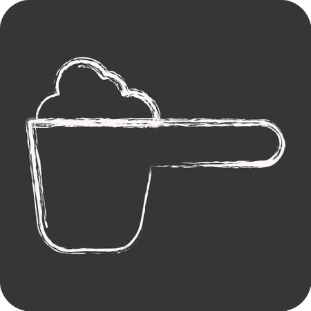 Icon Powder. related to Laundry symbol. chalk Style. simple design editable. simple illustrationのイラスト素材