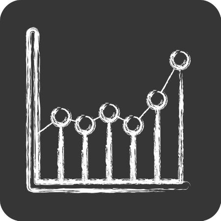 Icon Sample Data. related to Machine Learning symbol. chalk Style. simple design editableのイラスト素材