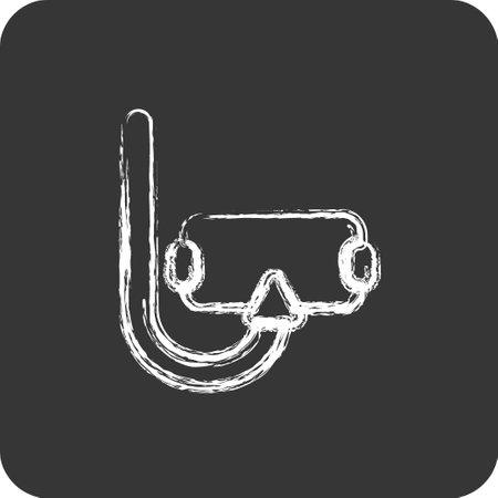 Icon Scuba Diving. suitable for education symbol. chalk Style. simple design editable. design template vectorのイラスト素材