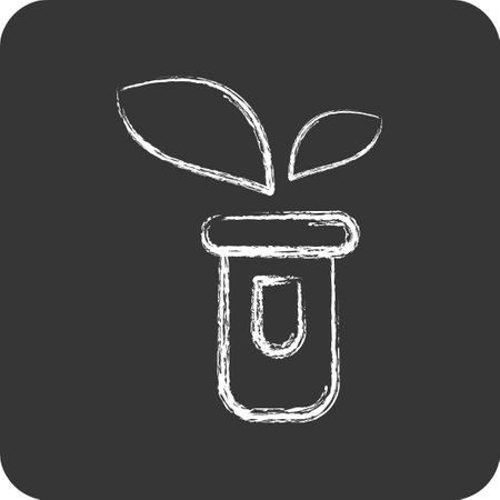 Icon Sprout. related to Flora symbol. chalk Style. simple illustration. plant. Oak. leaf. roseのイラスト素材