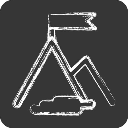 Icon Success. suitable for Startup symbol. chalk Style. simple design editable. design template vectorのイラスト素材
