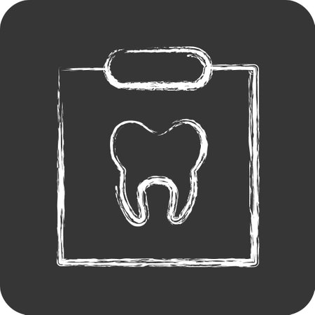 Icon X-Ray. suitable for medicine symbol. chalk Style. simple design editable. design template vectorのイラスト素材