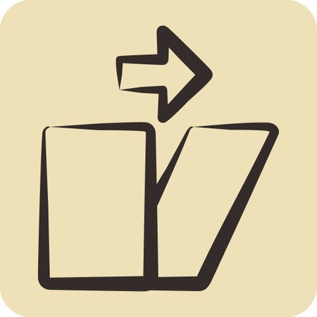 Icon Distortion. related to Graphic Design Tools symbol. hand drawn styleのイラスト素材