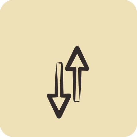 Icon Sync. suitable for Startup symbol. hand drawn style. simple design editable. design templateのイラスト素材