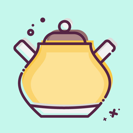 Icon Sugar. related to Tea symbol. MBE style. simple design editable. simple illustration. green teaのイラスト素材