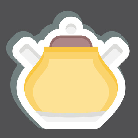 Sticker Sugar. related to Tea symbol. simple design editable. simple illustration. green teaのイラスト素材