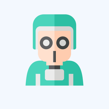 Icon Gas Protection. related to Military symbol. flat style. simple design editable. simple illustrationのイラスト素材