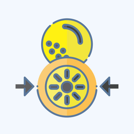 Icon Marker. related to Golf symbol. doodle style. simple design editable. simple illustrationのイラスト素材