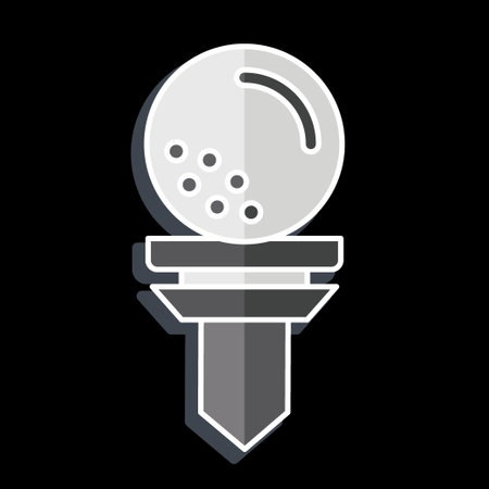 Icon Tees. related to Golf symbol. glossy style. simple design editable. simple illustrationのイラスト素材