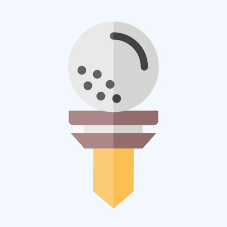 Icon Tees. related to Golf symbol. flat style. simple design editable. simple illustrationのイラスト素材