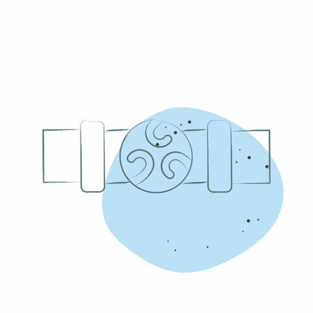 Icon Belt. related to Celtic symbol. Color Spot Style. simple design editable. simple illustrationのイラスト素材