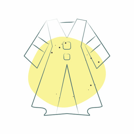 Icon Dress. related to Celtic symbol. Color Spot Style. simple design editable. simple illustrationのイラスト素材